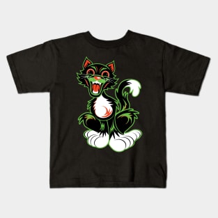 Jim8ball - Black Betty Halloween Cat Kids T-Shirt